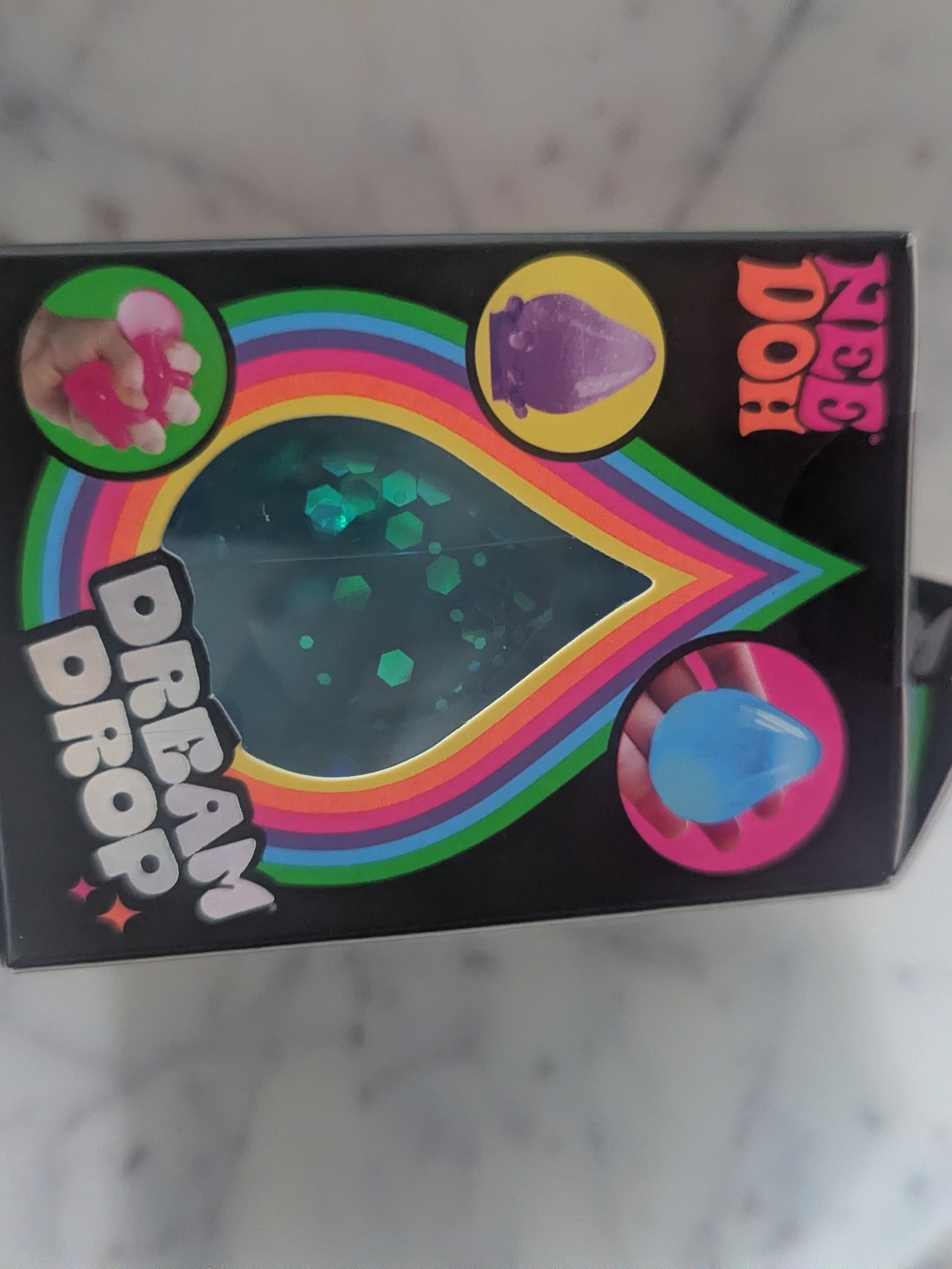 Dream Drop Glitter Sensory Squishy Toy - Blue